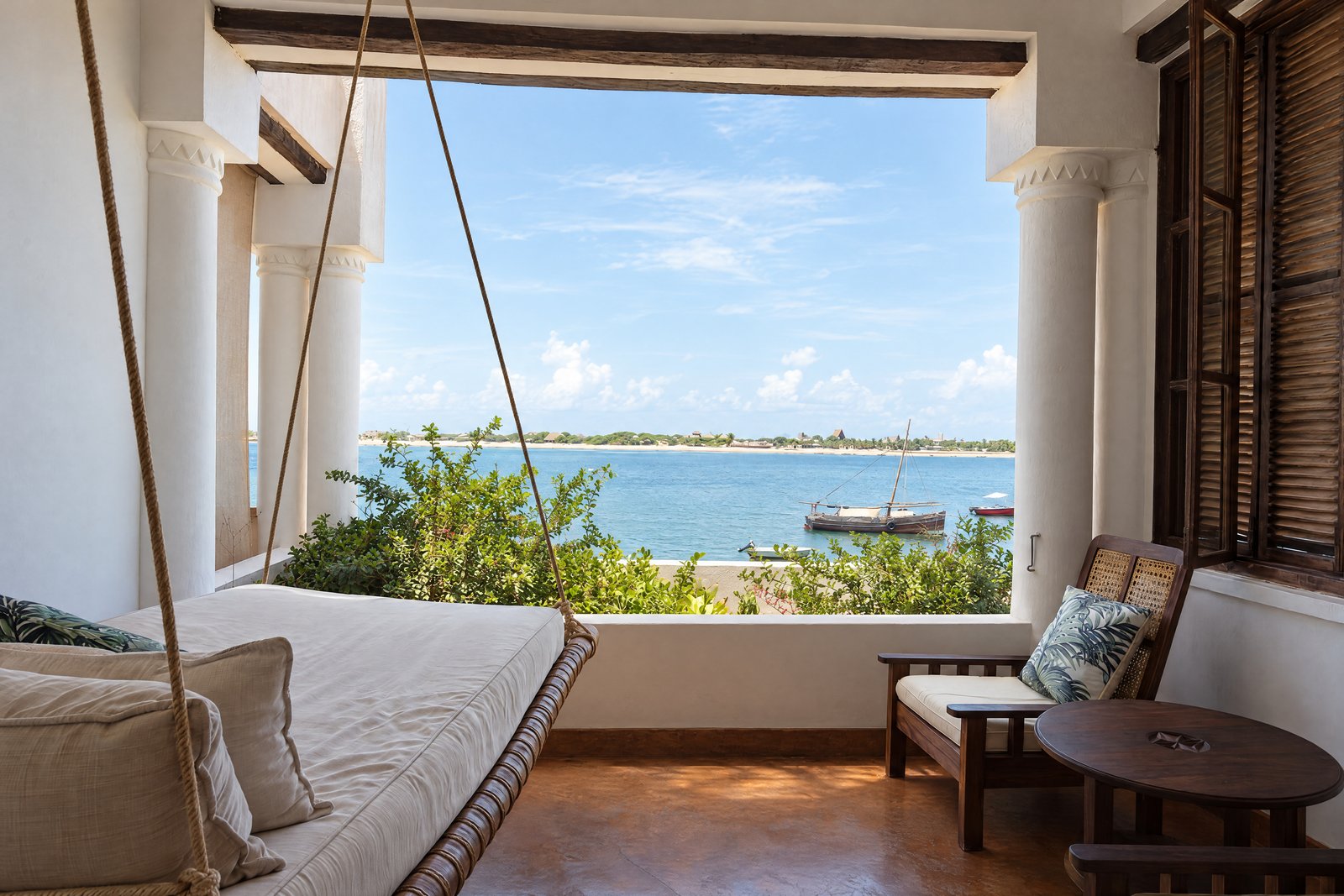Swing veranda and channel view