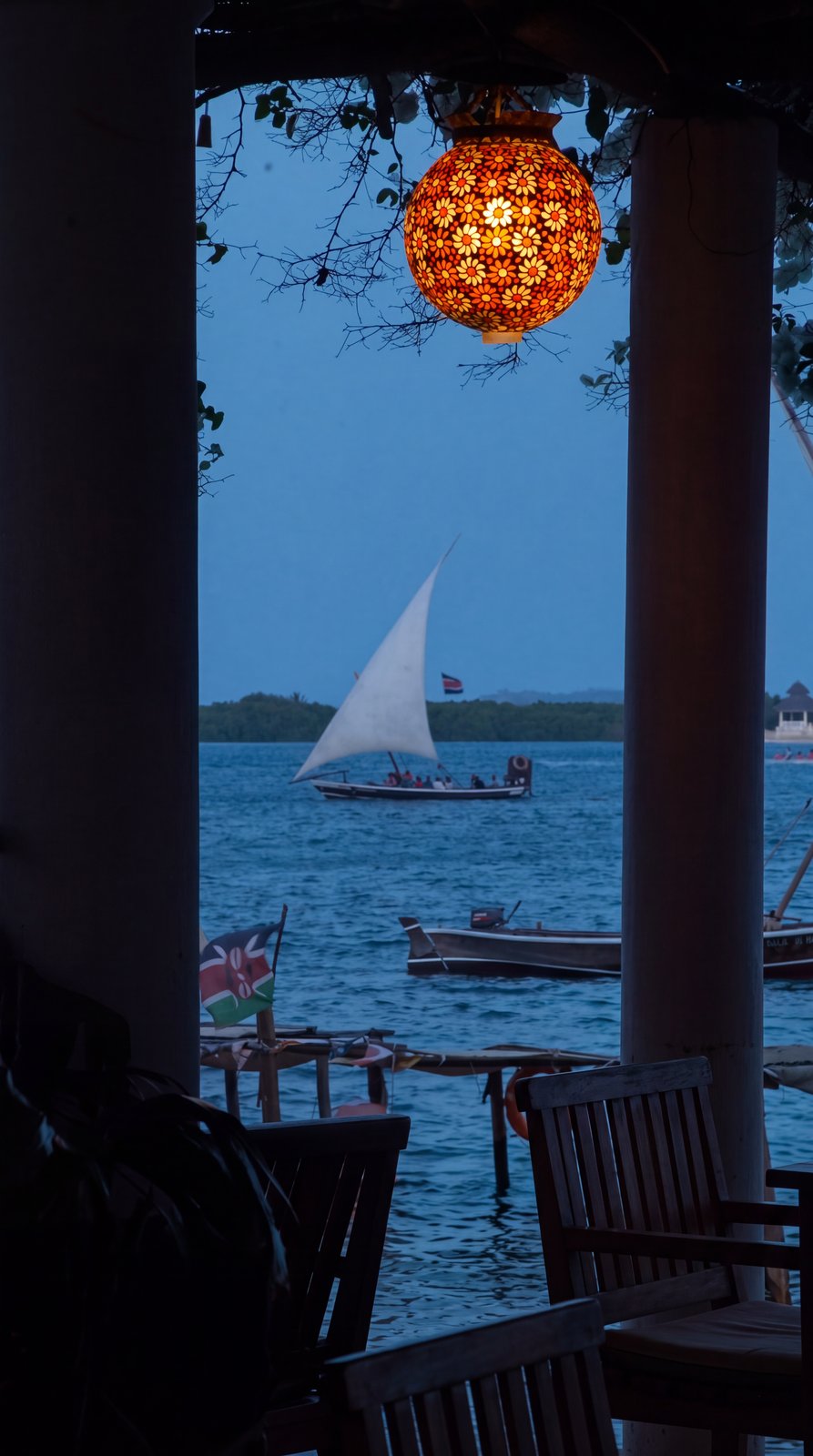 Lantern at blue hour