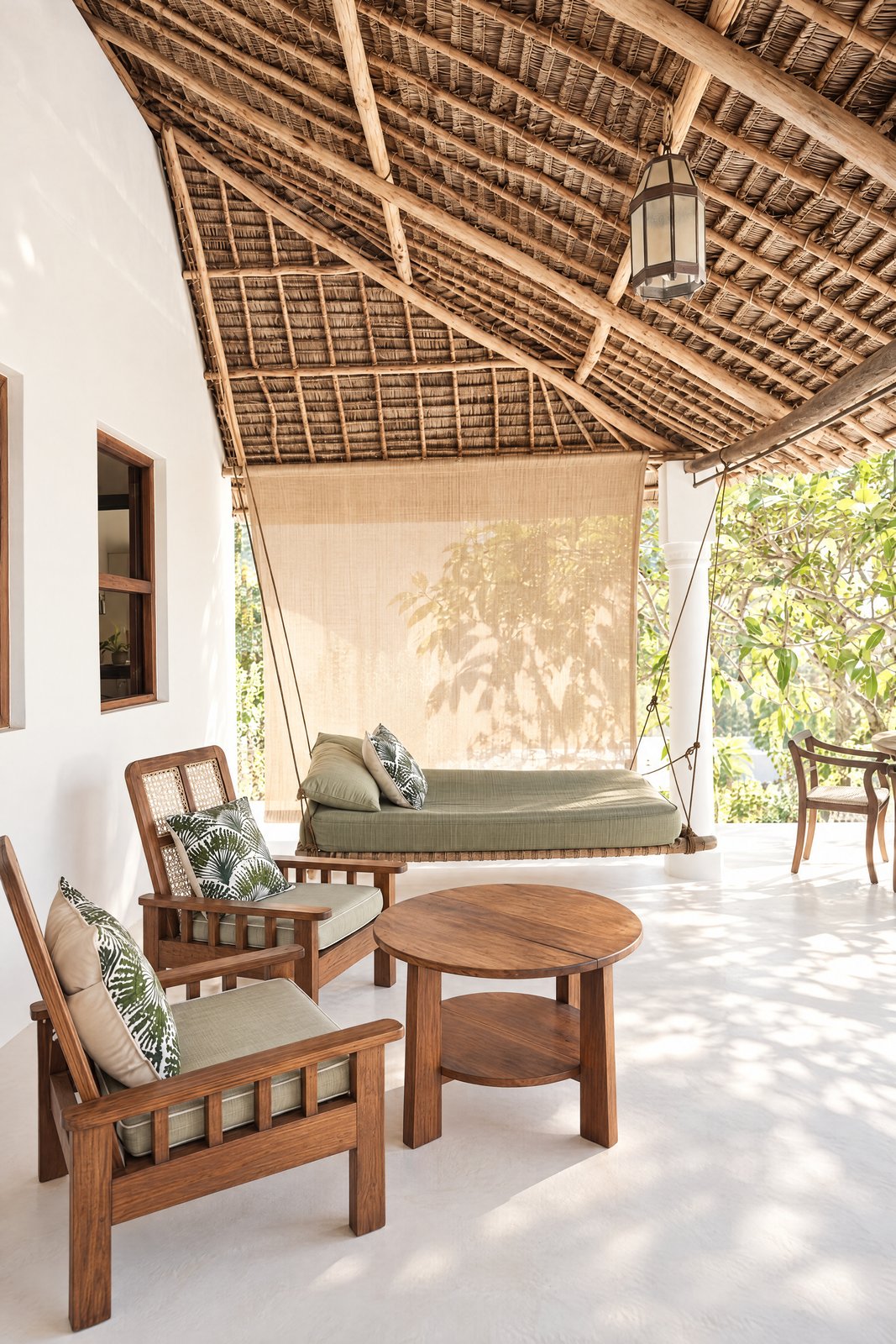 Private thatched terrace