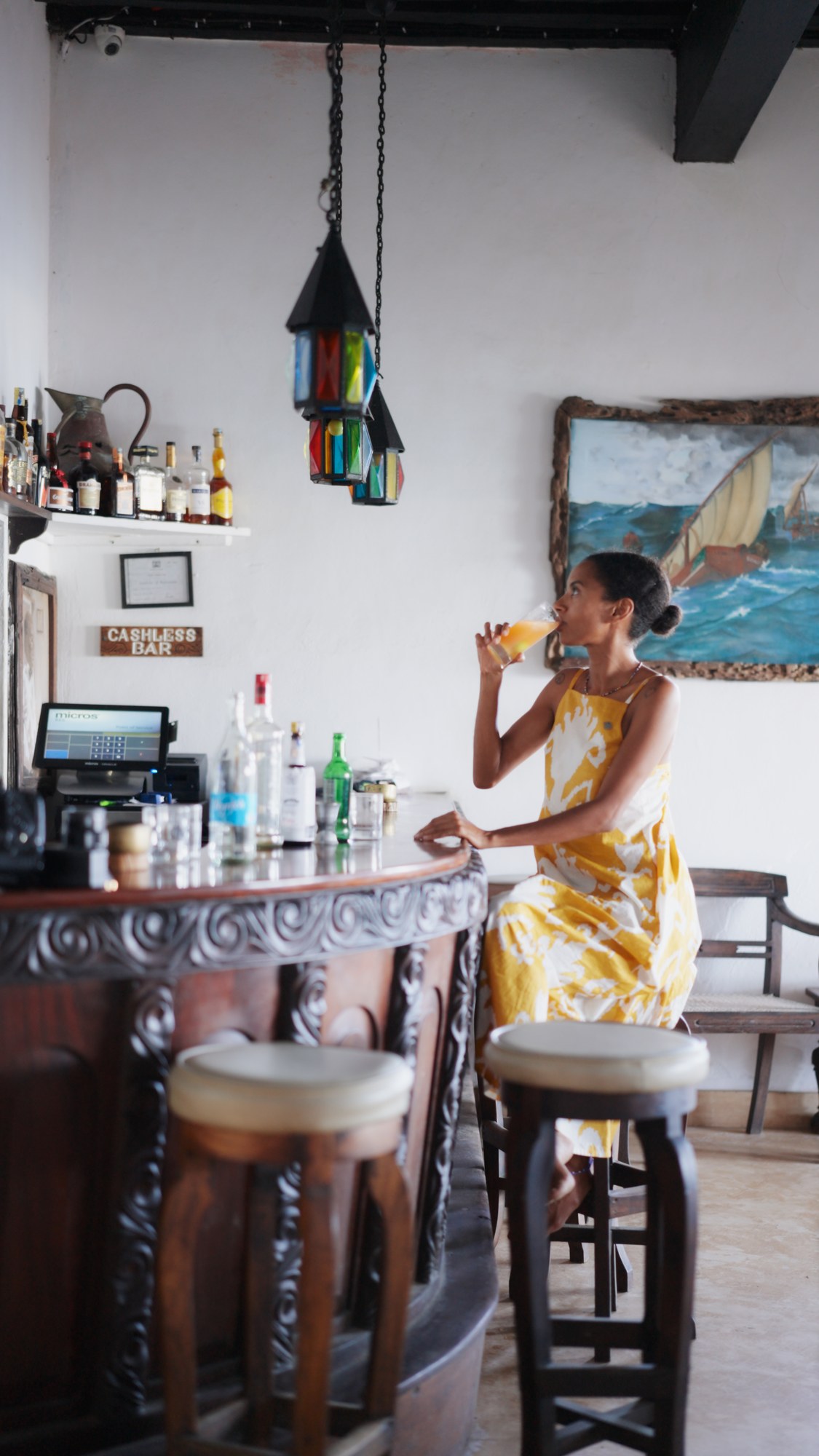 A drink at the bar